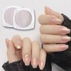 2 Boxes Pearl Chrome Nail Powder Glazed Gold White Pearl Chrome Nails Powder Holographic Ice Transparent Aurora Moonlight Manicure Pigment Metallic Mirror Effect For Nail Art Decorations