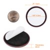 GINOYA 2 inches Stick Furniture Sliders, 12pcs Furniture Glides for Easy Moving on Carpet Hardwood (Coffee)