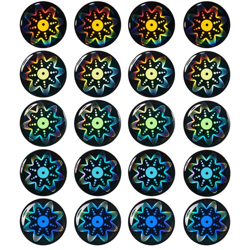 Zonon 18 Pieces Cell Phone Stickers Blockers Equipment Stickers Devices Accessories for Mobile Phones, Laptops Computers(Delicate Style)