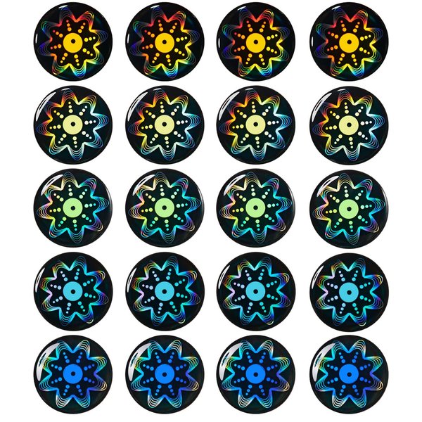 Zonon 18 Pieces Cell Phone Stickers Blockers Equipment Stickers Devices Accessories for Mobile Phones, Laptops Computers(Delicate Style)