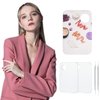 2PCS Acrylic Cosmetic Palette with 2PCS Spatula Tool,Makeup Palette Mixing Tray Apply for Foundation Eye Shadow Lipsticks Nail Art Professional Pigment Blending