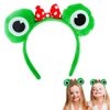 Cute Frog Hairband, Animals Ears Hairband, Frog Eyes Costume Hairband, Hair Accessories for Halloween Costume Birthday Party Favors