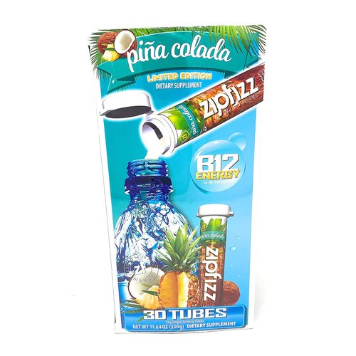 Zipfizz Pina Colada B12 Energy Drink Dietry Supplement Limited Edition Net Wt 11.64 Oz,, ()