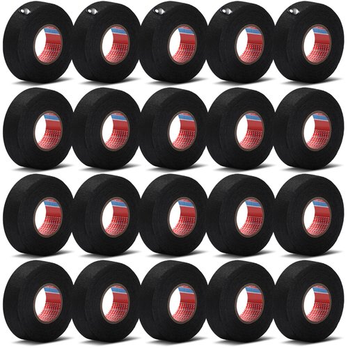 Wire Harness Cloth Electrical Tape Wire Loom Tape Wiring Harness Automotive Cloth Tape Heat Proof Adhesive Fabric Tape for Automotive Electrical Wrap Protection Insulation Cable Fixed (20 Roll,19 mm)