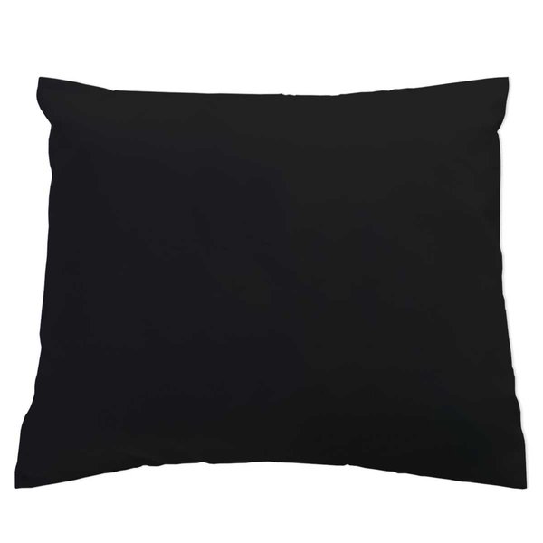 SheetWorld Comfy Travel Pillow Case - 100% Soft Cotton Jersey Knit - Black - Made in USA