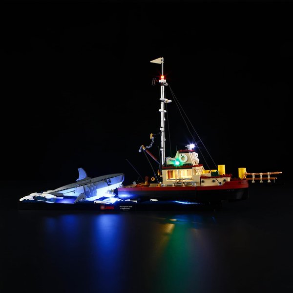 Mililier LED Light Kit for Lego 21350 Jaws Set,Compatible with Lego 21350 Building Blocks Model(Not Include Blocks Set)