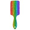 Rainbow Hair Brush, Rainbow Sequins Wet Dry Air Cushion Hair Brush Plastic Detangler Hair Brush for Kids Adults Back To School Gift Women Men