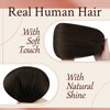 Sunny Clip in Hair Extensions Dark Brown Remy Hair Extensions Real Human Hair Clip ins Brown Natural Hair Clip in Extensions Dark Brown Hair Extensions Color 2 120G 18inch 7Pcs