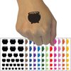 Lucky Pot of Gold Saint Patrick's Day Temporary Tattoo Water Resistant Fake Body Art Set Collection - Red (One Sheet)