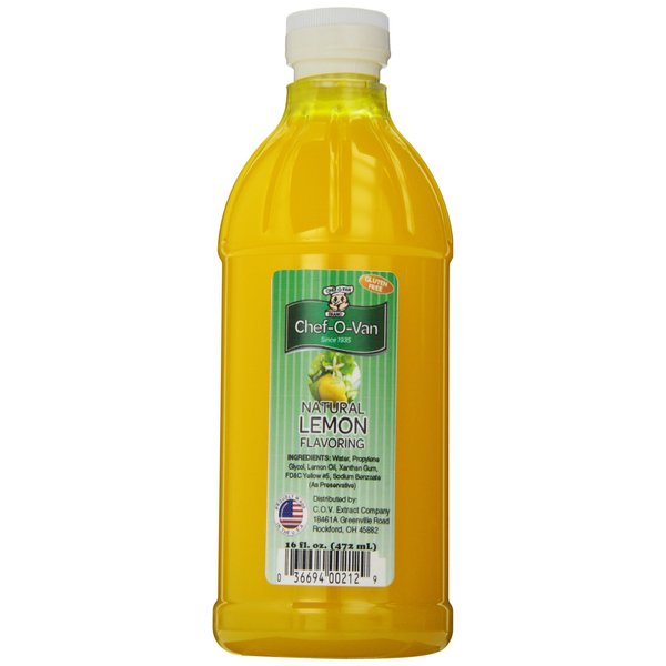 Chef O Van Lemon Flavor, Natural 16 Oz
