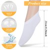 5 Pairs Foot Moisturizer Socks, Moisturizing Socks Overnight, Cotton Spa Socks for Cracked Heel Repair, Gel Spa Moisturizing Socks for Women and Men, White