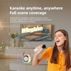 BCFHYK Mini Karaoke Machine for Kids Adults, Portable Karaoke Machine,Bluetooth Speaker with Dual Wireless Microphones and LED Lights, Birthday Gifts for Girls Ages 4, 5, 6, 7, 8, 9, 10, 12