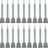 PAGOW 20 Pcs Epoxy Mixing Nozzle Tip, Resin Mixer Adhesive Gun Nozzles for Mix, Gun Applicatior for 50ml/1.7oz AB Glue Cartridge Glue Gun(1:1Ratio)