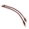 Treehobby 2PCS T-Plug to 4mm Banana Plugs Deans Style Connector RC Battery Balance Charge Cable Adapter Connectors for RC Helicopter Quadcopter Lipo Battery(14AWG 30cm)