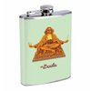 The Dude Lebowski 8oz Stainless Steel Flask Drinking Whiskey