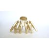 Generic Light gold expandable acrylic hair claw clip