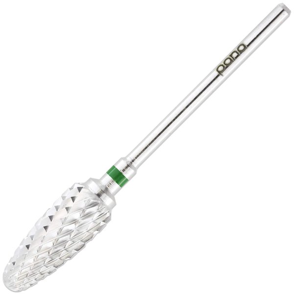 PANA Professional 3/32" Shank Size - Silver Flame Carbide Bit Coarse Grit - Nail Drill Bit for Dremel Machine