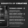 BIRDMAN Micronized Creatine Monohydrate Powder, Muscle Recovery, Caffeine Free, Creatine Pre Workout, Vegan, Post Workout, Gluten Free, Sugar Free | 80 Servings (5 Grams Each) | 0.8lb