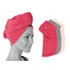 100% Cotton Hair Wrap Towels for Women, Pack of 3 – Multicolor - Head Towel Cap, Cotton Hair Turban Towel Wrap for Long Curly Anti Frizz Hair, Soft and Absorbent Cotton Hair Towels