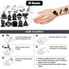 100 PCS 30th Birthday Rip Death To My 20s Temporary Tattoos Sticker Thirtieth My 30th Funeral Black Theme Birthday Party Decorations Supplies Favors Tattoo for Women Men Funny Gifts Prizes Halloween