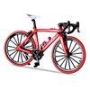 1:10 Scale Die-Cast Alloy Mini BMX Mountain Bike Finger Bicycle Model Toy Desktop Decoration Crafts for Cycling Lovers Bike Racers Athletes Children Boys and Girls (Red)