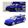 1:64 Diecast Model Car Compatible with Honda Civic (EG6) v1.5 PANDEM Metallic Blue Limited Edition by Pop Race PR640127