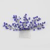FXmimior Bridal Women Navy Blue Vintage Crystal Rhinestone Vintage Hair Comb Wedding Party Hair Accessories