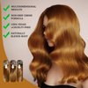 Blonde Brown Hair Dye Shampoo, 10 Min 3-4 Weeks Hair Color Shampoo for Gray Hair Coverage,Hair Shampoo for Women Men 3 In 1 Cubre Canas Color Shampoo 500 ml (Blonde Brown)