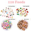 Bargain House 150 Pcs Miniatures Food Drinks Bottles Doll Accessories 1:12 Playset Pretend Play Kitchen Game Party Toys Mini Things Stuff Tiny Baking Landscape Micro Mart, Multicolor