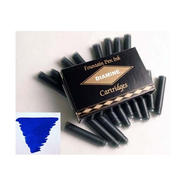 Diamine Refills Sapphire Blue Pack of 18 Fountain Pen Cartridge - DM-8034