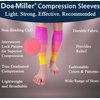 Doc Miller Calf Compression Sleeve Men and Women 20-30 mmHg, Shin Splint Compression Sleeve for Varicose Veins and Maternity 1 Pair ( Pink Peach Yellow, Small)