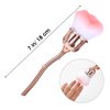 Rose Makeup Brushes Dust Brush For Nails Rose Nail Dust Brush Acrylic Nail Arts Manicure Dust Cleaner Brush Pink Soft Nail Art Dust Powder Brush Blush Brush For Nail Salon And Household Use