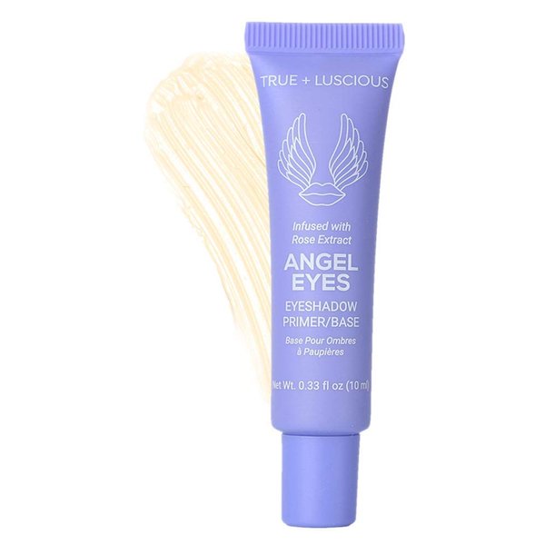 Angel Eyes Eyeshadow Primer by True + Luscious - Clean Formula with Rose Extracts - Vegan, Paraben Free, & Cruelty Free Eye Primer - Great for Oily Lids & Prevents Creasing - 0.33 oz (Shade: Light)