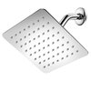 HotelSpa 8-inch 100% Stainless Steel Rainfall Shower Head with Ultra-Thin Low Profile, Waterfall Coverage, and 64 Easy-to-Clean Jets, Simple Install Without Tools – Chrome Finish