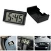 Shudyear Small Digital Clock， with Jumbo LCD Time & Day Display，Mini Automotive Small Digital Clock Battery Operated for Desktop Nightstand Pocket Car Truck Dashboard & Air Vent (Black)