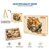 Wooden Puzzles for Adults, Sleeping Dragon Puzzles (Medium, 11.4 * 10.9in, 200pcs) with Wood Box, Unique Animal Shape Puzzles, Wooden Puzzles for Family Games and Birthday Gifts