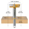 FivePears Forstner Drill Bit 3/8 inch Shank, 1-5/8 inch Cutting Diameter, Carbide Tipped Wood Hole Saw Auger Opener, Hole Opener Hinge Hole Cutter for Woodworking, Plastic, Plywood Products