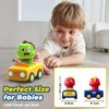 MOONTOY Car Toys for 1+ Year Old First Birthday Gifts for Boys,Press and Go Car Toys Baby Animal Racing Cars for Toddlers 1-3,Push Go Friction Car Toys Toys 12-18 Months Toddler Toys for One Year Old