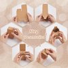 BENECREAT 60PCS Gift Boxes Brown Paper Boxes Party Favor Boxes 2.5 x 2.5 x 3 Inches with Lids for Gift Wrapping, Wedding Party Favors