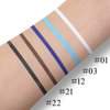 Apooliy 2pcs Matte Eyeliner,Waterproof Liquid Eye Liner,Long Wear 2 Colors Eyeliner Pen，Quick-Drying Colorful Eyeliner Stick,Blue,Brown