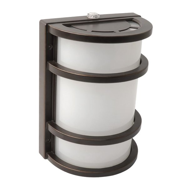 Feit Electric - Dusk to Dawn LED Bronze Half Moon Security Outdoor Wall Light, 5000K (73702)