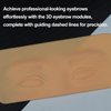 Guapa 3D Eyebrow Module Silicone Skin with Printed Guiding Lines for Starters and Professional Tattoo Training Perfect for Permanent Makeup Hairstroke Eyebrows Practice (3D eyebrow template-1 pcs)