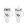 Desert Cactus UCF University of Central Florida Knights Large Insulated Stainless Steel Handle Lid Straw Reusable Double Walled Cup Hot Cold Drinkware Laser Etched (40oz Ounce Rally Tumbler Design B)