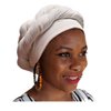 Dupsie's Women's Drawstring White Modu Hat Pre-tied Head Wrap