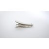Two small blue and silver metal alligator hair clip fine thin hair