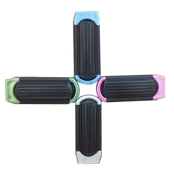 4Pcs Folding brush with mirror, mini travel hair brush for women with portable small compact foldable flip feature for pockets, wallets, bags, purse（Purple, blue, silver, white）