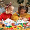 BenLouis Christmas Mini Coloring Activity Books Kids with Stacking Crayons Christmas Party Favors Bulk for Students Holiday Classroom School Gift Prizes Goodie Bags Stuffer （24set Coloring ）