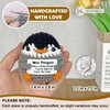 Krinisou Positive Crochet Animals Penguin Gifts, Mini Cute Penguin Decor for Office Desk, Inspirational Encouragement Thinking of You Gifts for Women