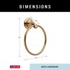 DELTA FAUCET 79446-CZ Linden Wall Mounted Towel Ring in Champagne Bronze