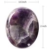 Artistone 2" Amethyst Worry Stone Carved Polished Healing Crystals Pocket Palm Stones for Anxiety Chakra Reiki Balancing Meditation